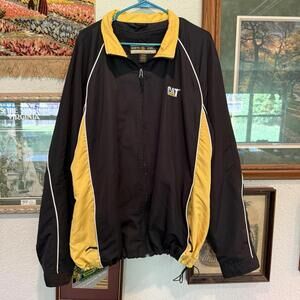Vintage 90s RARE CAT Caterpillar Construction Windbreaker Size XL